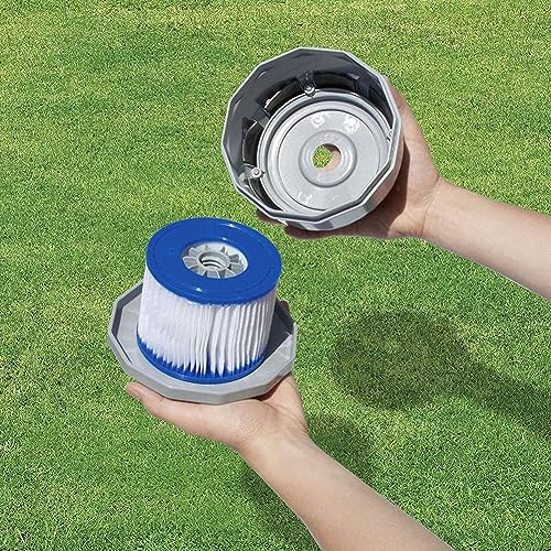YUANGANG Support de filtre de rechange gris pour spa gonflable 14.5 * 11.5cm