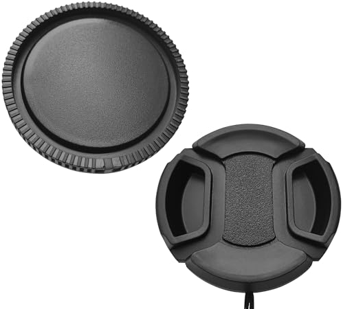 Tapa de lente de 40,5 mm + tapa trasera compatible con Sony E PZ 16-50 mm f/3.5-5.6 OSS, FE 28-60 mm f/4-5.6 en Alpha A6600 A6500 A6400 A6300 A6100 A6000 A5000. 40,5 mm. Rosca de filtro, Hxdzieory