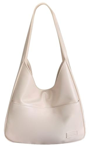 GSenhui Hobo Bag Tote Bag Damen Uni Tasche Umhängetasche Gross Tragetasche Große Kapazität Damen-Schultertaschen Handtasche Schule Vintage Beuteltasche Ledertasche Schwarz