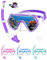 Schnorchelset Kinder Taucherbrille Dry Schnorchel Schnorcheln Set （Lila）…