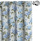 ABAKUHAUS Blume Vorhänge 2er-Pack, Hortensie Blumen Weichem Hintergrund Wedding Braut Künstlerisches Design, Vorhang für Wohnzimmer Schlafzimmer, 4 Stück 75 cm x 225 cm, Blassblau resedagrün