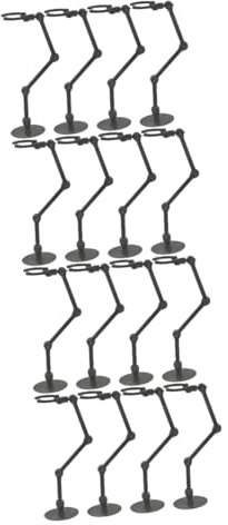Vaguelly 16stücke Teiliges Puppenständer Verstellbare Figurenhalterung Stabiler Vitrinenständer Für Actionfiguren Für Zuhause Geschäfte Und Sammlungen