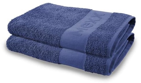 Bestlivings Mexx Badetuch (2er Pack/Dunkelblau) groß 70x140cm, 100% Baumwolle - ÖKO-Tex, Duschtuch Premium Qualität 450gr/m², super saugfähig