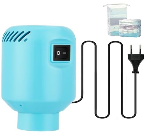 Bomba de aire eléctrica para bolsas de vacío, 55W 4200 Pa Bomba de bolsa de almacenamiento al vacío que ahorra espacio para ropa de compresión, Bomba de vacío portátil para varias bolsas selladoras al