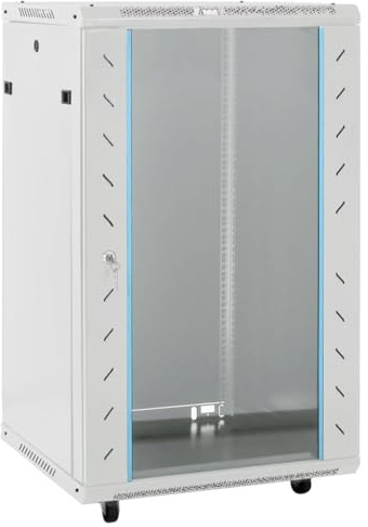 vidaXL 18U Netzwerkschrank 19 IP20 Grau 60x60x100 cm