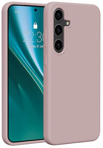 Etteri Handyhülle für Samsung S24 Plus Silikon Blassrosa Matt 6,7 Zoll – Kompatibel mit Magnetzubehör – Hülle mit Kameraschutz – Kratzfest Stoßfest Schmutzabweisend – Perfekter Schutz für Smartphone