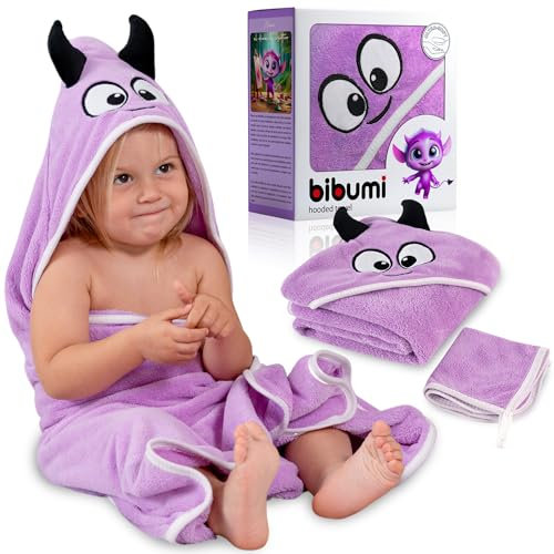 Toalla Bebe con Capucha - Capa de Baño Bebe - Albornoz Bebes talla 0 a 4 años - Regalos para Recien Nacidos Originales - Unisex de Niño y Niña - Toallas Niños Piscina y Playa - Toalla Niño Baño