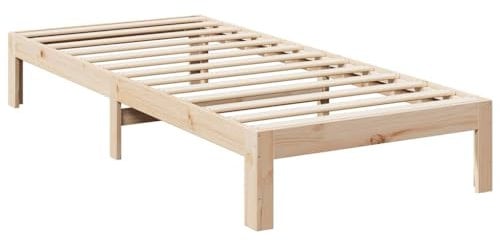 vidaXL Familienbett ohne Matratze 240x200 cm Massivholz Kiefer, Bett, Familien-Bettrahmen, Bettgestell, Familien-Bettgestell, Bettrahmen