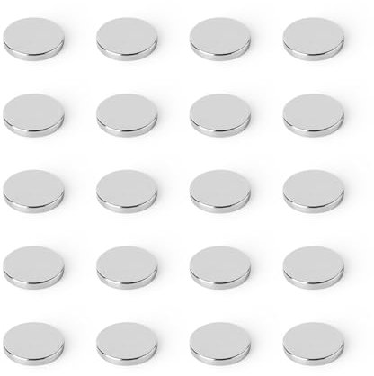 Strong Magnets Neodym Magnet - Rund 15 x 1 mm - 20 Stück - Extra stark, hält bis 800g - Für Magnettafel, Kühlschrank, Whiteboard, Pinnwand, Büro