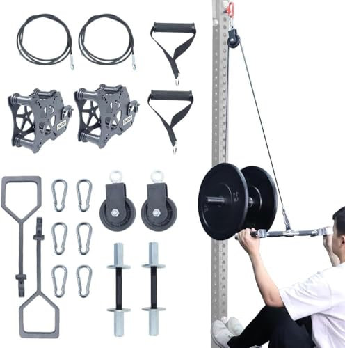 AHTAPFON Smith Machine Attachments for Cable Machine,Cable Pulley System for Power Rack Attachments,Squat Rack Attachments for Cable Crossover,Bench Press,Deep Squat,LAT Pull Down
