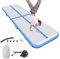 BSTSEL Inflatable Air Gymnastics Tumbling Track Mat 10ft 13ft 16ft 20ft Thickness 4in, Home Gymnasiums Yoga Dance Training Exercise Fitness Mat with Air Pump (Blue, 13ft*3.3ft*4in (400 * 100 * 10cm))
