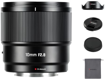 7artisans Autofokus 10mm F2.8 APS-C Weitwinkelobjektiv großer Blendenöffnung automatischer/manueller Blendeneinstellung Gesichts-/Augenerkennung kompatibel mit Fujifilm FX,Fuji X-H/T/T30/S/E/A-Serie