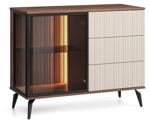 Kommode Dawson KSZ103 A1 G1 Nussbaum/Kashmir 103x80x39 cm