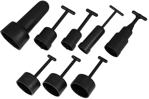 ANDRESLAD Outil de Démontage pour Bagues de Douilles E14 E26 E27 et G9 en Plastique Lot de 8 Pièces Extracteur de Bague D’Ombre-Ombre pour Installation et Remplacement de Luminaires