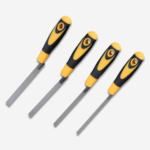 4 stycken putsslev smal ergonomisk, bredder 8, 10, 12, 14 mm, fogslev rostfritt stål, fogslev med mjukt handtag, kolstål fogslev set, fogspackel, lämplig för bygg- och keramikkakel.