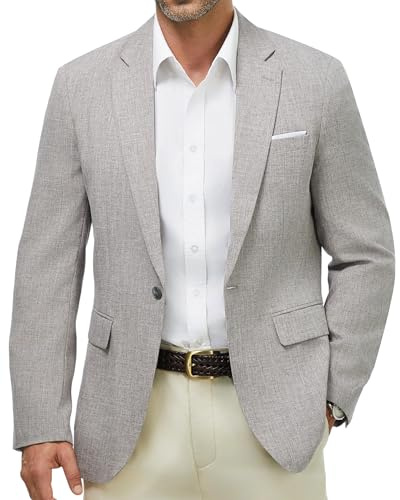 Men's Casual Blazer One Button Suit Jacket Regular Fit Sport Coat M