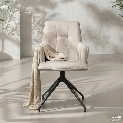 home24 Gartenstuhl Metall Textil 64 x 58 x 87 cm