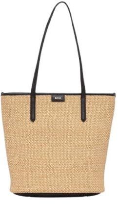 BOSS Jala Shopper, Schulterriemen, Open White/Beige