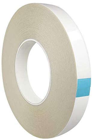 KLEBESHOP24 Doppelseitiges Klebeband - transparent & dünn - extra stark - hitze- & UV-beständig - für Montage, Heimwerk, DIY / 50 mm x 50 m