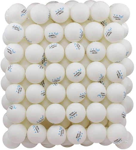 MAPOL Tischtennisbälle, 3 Sterne, Weiß, 100 Stück