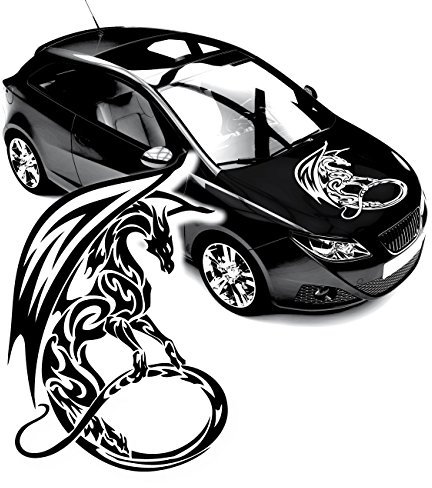 Drachen Aufkleber Motorhaube Cartattoo chinesicher Drachen Fabelwesen Sticker Dragon |KB226