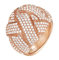 ESPRIT Glamour Damen-Ring ES-LILAIA ROSE teilvergoldet Zirkonia transparent Gr. 54 (17.2) - ESRG02291C170