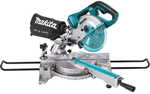 Makita XSL02Z 18V X2 LXT Lithium-Ion Brushless Cordless 7-1/2 Dual Slide Compound Miter Saw, Tool Only