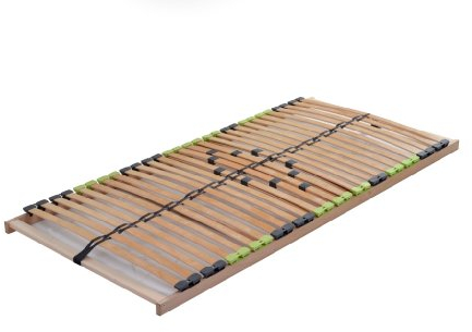 DaMi 7-Zonen Lattenrost Basic NV, 120x200 cm, mit 5 Härtestufen, Made in Germany, aus edlem Buchenholz, 28 Leisten, zur Selbstmontage, extrem hochwertig & stabil, für alle Matratzen geeignet