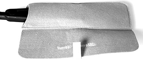 Extreme Heat Protection Safety Mat with Storage Pouch for GHD Hair Straighteners and Tongs etc (Silver)