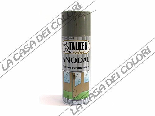 TALKEN - SPRAY - ANODAL - COLORI A SCELTA - 400 ml - VERNICE PER ALLUMINIO - 9071 NERO ANODIZZATO