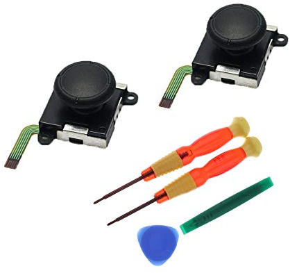 Comidox 1Set L/R Joystick Analog Sensor Game Pad Rocker + Screwdrivers Repair Opening Tool For Nintendo Switch NS Joy-con Controller