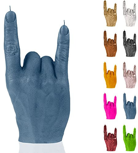 Candellana Hand RCK Kerze - Hand Figur - Coole Deko - Gothic Deko - Grunge Deko Kerze - Heavy Metal Deko - Grunge Room Decor - Büro Gadgets - Kerzen Deko - Lustige Kerze