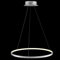Kreis LED Pendelleuchte Modern Metall Acryl Aufgehängt Kronleuchter Verstellbar Insel Hängelampe Für Wohnzimmer Küche Schlafzimmer,White+Stepless Dimming-100cm 63W