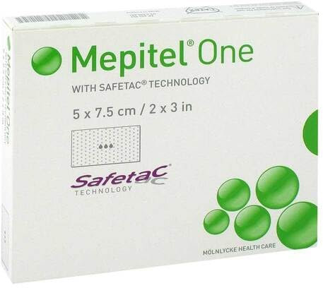 MEPITEL One 5x7,5 cm Silikon Netzverband 10 St