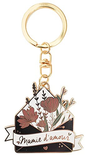 Manahia Porte Clés Cadeau Mamie - Mamie d'Amour - Porte-clefs mamie - Fête des Grands-Mères - Annonce Grossesse Mamie - Cadeau Noël, Anniversaire Mamie