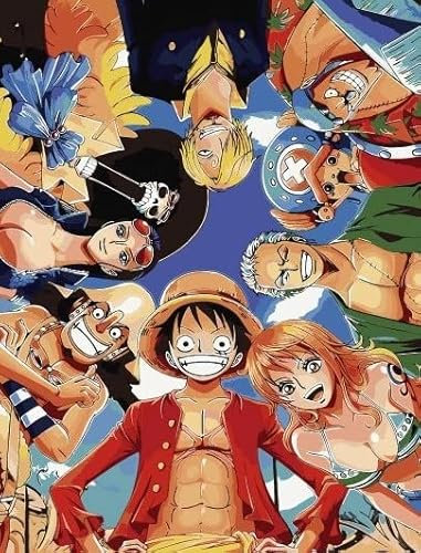 One Piece Malen Nach Zahlen,Anime Malen Nach Zahlen,Malen Nach Zahlen Erwachsene,Paint by Numbers Adult, mit Pinsel Acryl-Pigment Zeichnung 40 x 50cm(3-one piece)