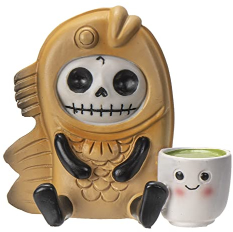 Pacific Giftware Furrybones Figur Tai | Taiyaki lustiges Skelett Sammelfigur