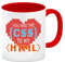 You are the CSS to my HTML Kaffeebecher Rot für Webentwickler