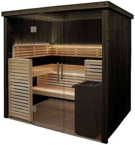 Cabine de Sauna Harvia 205 x 160 x 202 cm 2 ou 3 Personnes poêle à Sauna fournis