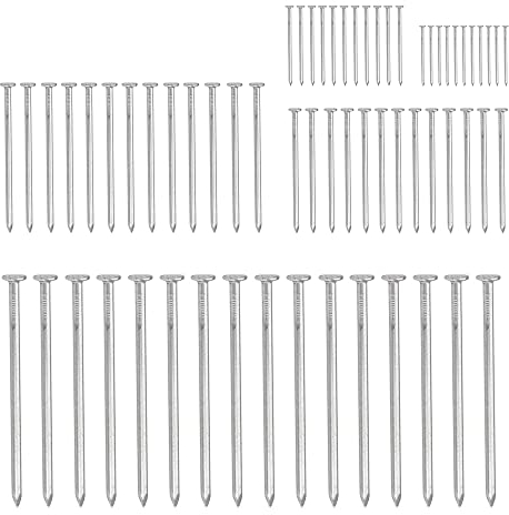 Flat Head Nails Tacks Iron Wall Nails Brad Nails Furniture Nails Pins Wall Pictures Pins Construction Tacks Masonry Nails Panel Pins Roofing Nails Screws Ideal for Hanging Picture Decoration Woodwork