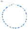 Feliss Handmade: Ketten aus Perlen, Halskette Damen. Statement Kette 45 cm lang. Choker Halsband, aesthetic Necklace Schmuck. Beads Perlenkette für Frauen in bunt mit Glasperlen (Cloudy Pearls)