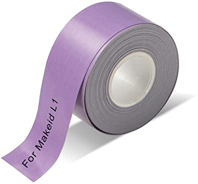 Qutie Gewidmet Etiketten Selbstklebend - 15mm Wasserdicht Anpassen Klebeetiketten - Kompatibel Mit PRT Qutie/Makeid L1 - Drucken Sie Barcode, Name, Datum, Preis usw - Violett
