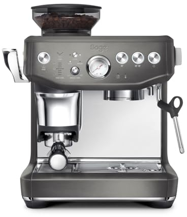 Sage - The Barista Express Impress - Kaffeemaschine mit manuellem Milchaufschäumer & integriertem Mahlwerk - Intelligente Dosierung, 25 Mahlgradeinstellungen - Schwarzer Edelstahl
