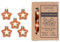 Christbaumschmuck Sterne 4cm Glas 8er Set - Glassterne zum Aufhängen - Weihnachtsschmuck Weihnachtsbaum Anhänger - Weihnachtskugeln & Weihnachtsbaumschmuck - Sweet Melon
