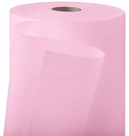 Longing Home Tischdeckenrolle, 1.1 × 30M, Rosa, Stoffähnliches Vlies, Tischdecke Rolle, Geeignet Für Geburtstag, Party, Vereinsfeier, Hochzeit