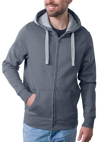 HRM Herren Jacket M Kapuzenpullover, Stone, XXL EU