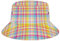 Peiyeety Sommer Geometric Plaid Grid Textured18 Geometric Plaid Grid Bucket Hat Strand Fisherman Hats für Damen Herren Teens Packable Summer Sun Hats Travel Outdoor Cap Unisex