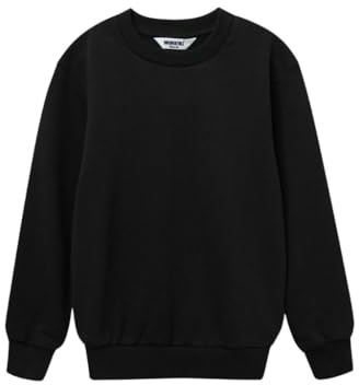 Kinder Pullover aus 100% Baumwolle – Weich & Hautfreundlich, Langarm, Rundhalsausschnitt, Bequem für Jungen & Mädchen, Schule & Freizeit, Größen 128–170
