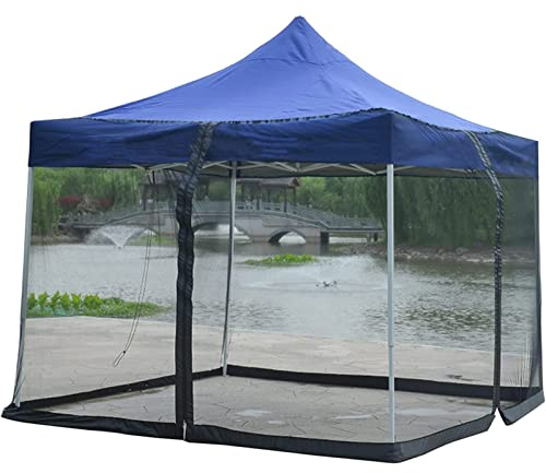 Zanzariera per ombrellone da Esterno, Rete in Poliestere per zanzariera per ombrellone con Tenda con Cerniera e Tubi dell'Acqua in PVC alla Base, Adatta per ombrelloni sospesi da Mercato da Patio da