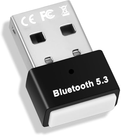 AXFEE Adaptador Bluetooth 5.3 USB para PC Windows 7/8.1/10/11, Receptor para Computadora Portátil, Impresora, Auricular, Ratón (Negro)